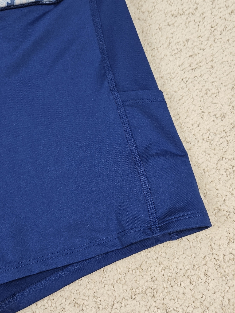 Sigrid Olsen Skort Tennis Golf Womens XL Blue White Pockets Stretch Coastal - Picture 5 of 11